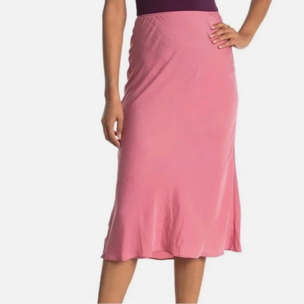 Vince Camuto Pink Midi Skirt